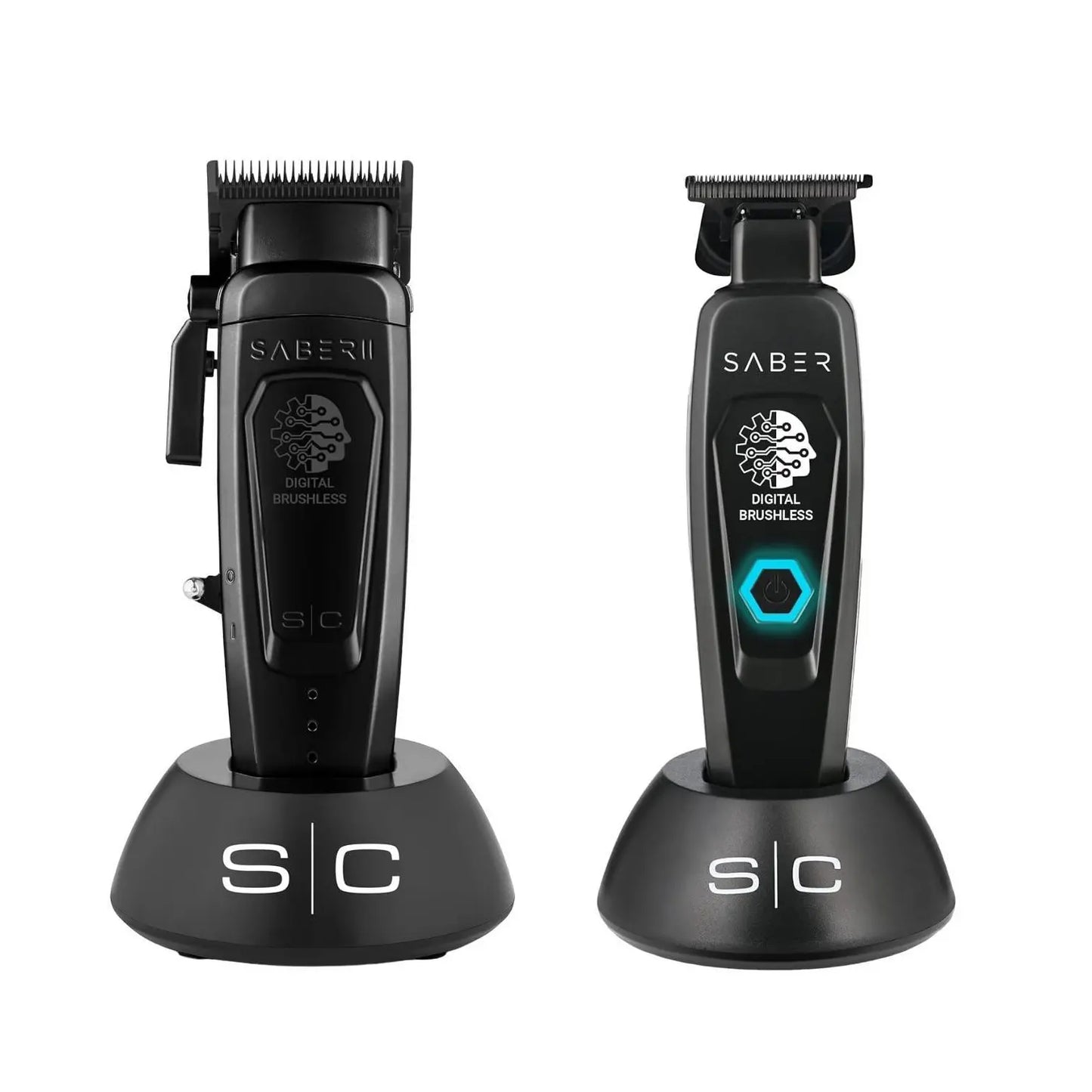 Stylecraft Saber Pro Grooming Set: Digital Brushless Saber II Clipper and Saber Trimmer