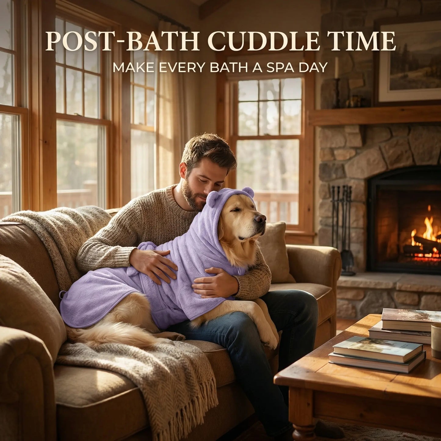 Pet Towel Quick-Dry Superfine Fiber, Absorbent Pet Bath Towel, Dog Grooming Cloth, Super Absorbent Pet Bathrobes Suitable for Small, Medium, and Large Dogs, Quick-Drying, Adjustable Design, Perfect for Pet Dogs.
