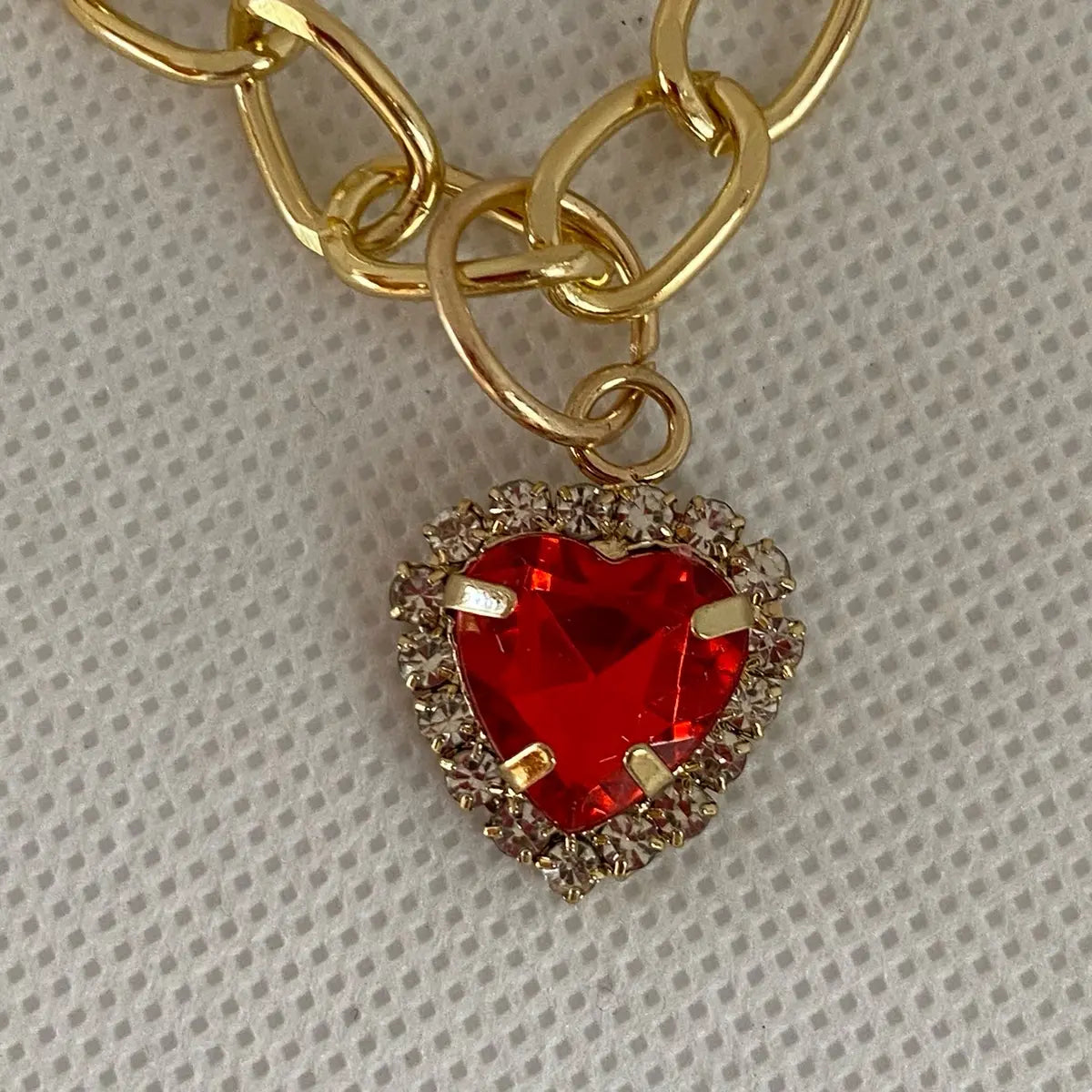 Pet Heart Necklace with Rhinestones for Dogs and Cats - Costume Fashion Accessory Pet Christmas