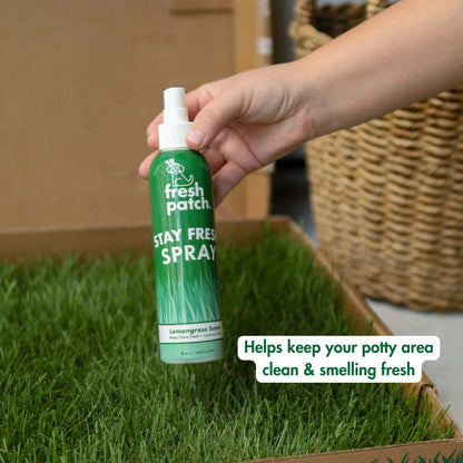 STAY FRESH Dog Potty Spray - Lemongrass Scented Spray to Help Keep Your Real Grass Fresh