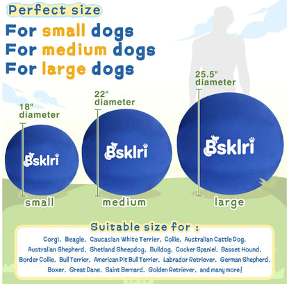 Dog Herding Ball - Push & Chase Toy for Supervised Outdoor Play (NOT for Aggressive Chewing)