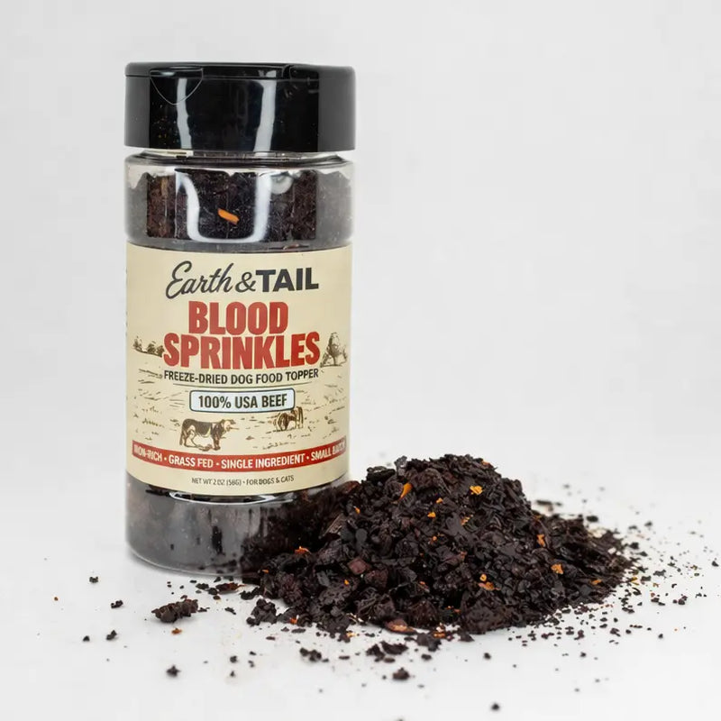 Freeze-Dried Beef Blood Sprinkles - Gourmet Food Topper for Dogs and Cats
