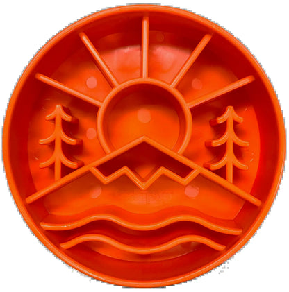 Sodapup Great Outdoors Ebowl Enrichment Slow Feeder Bowl for Dogs 8” Wide X 8” Tall Segmented Design for Healthy Eating & Digestion - Feeding