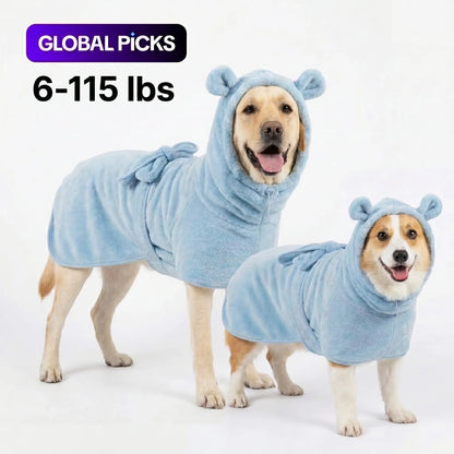 Pet Towel Quick-Dry Superfine Fiber, Absorbent Pet Bath Towel, Dog Grooming Cloth, Super Absorbent Pet Bathrobes Suitable for Small, Medium, and Large Dogs, Quick-Drying, Adjustable Design, Perfect for Pet Dogs.