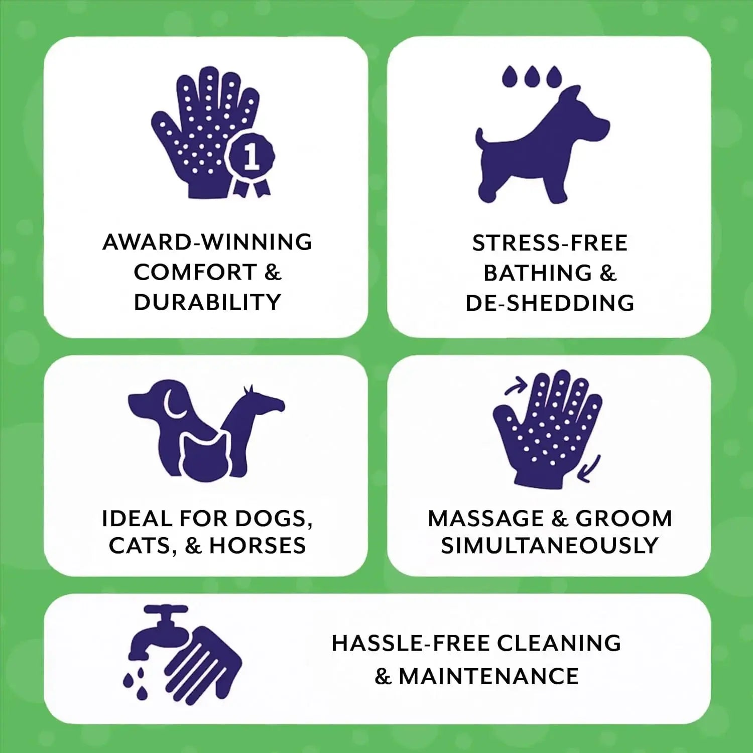H Handson'S Pet Grooming Gloves - Award Winning!