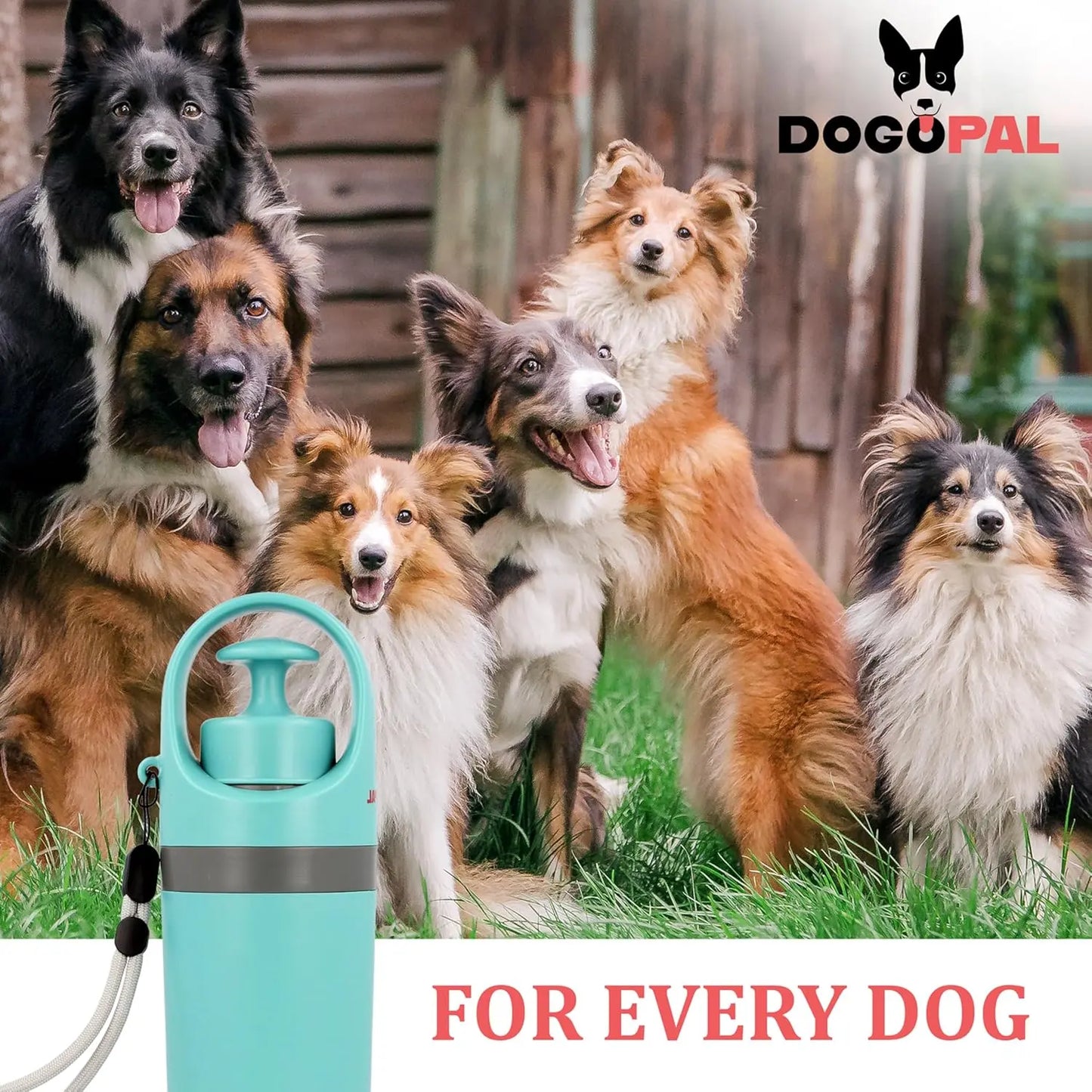 DOGOPAL 360 Portable Pooper Scooper with Bag Attachment & Dispenser – Lightweight Claw Poop Picker – Ideal for Small & Large Dogs – No-Touch, Hands-Free Waste Removal 2.0 DOGOPAL