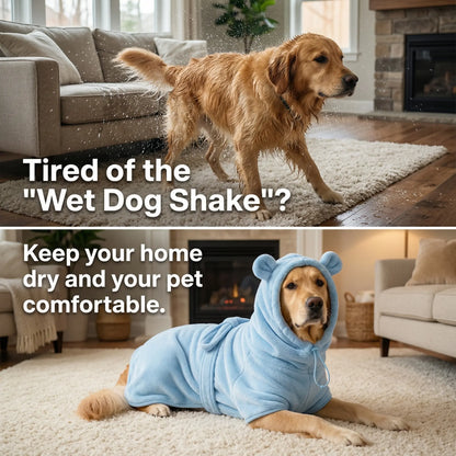 Pet Towel Quick-Dry Superfine Fiber, Absorbent Pet Bath Towel, Dog Grooming Cloth, Super Absorbent Pet Bathrobes Suitable for Small, Medium, and Large Dogs, Quick-Drying, Adjustable Design, Perfect for Pet Dogs.