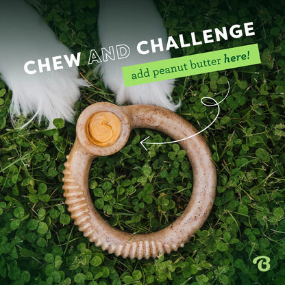 Ring | Durable Dog Chew Toy | Real Flavor & Long-Lasting Play + Enrichment
