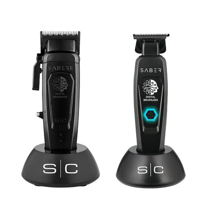 Stylecraft Saber Pro Grooming Set: Digital Brushless Saber II Clipper and Saber Trimmer