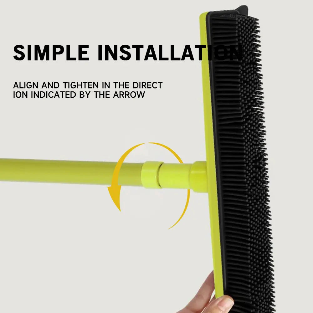 Pet Hair Removal Broom - Extends to 5FT Shedding Grooming Kit Deshedding Tool Efficient Cleaning No Hair Sticking No Dust Raising