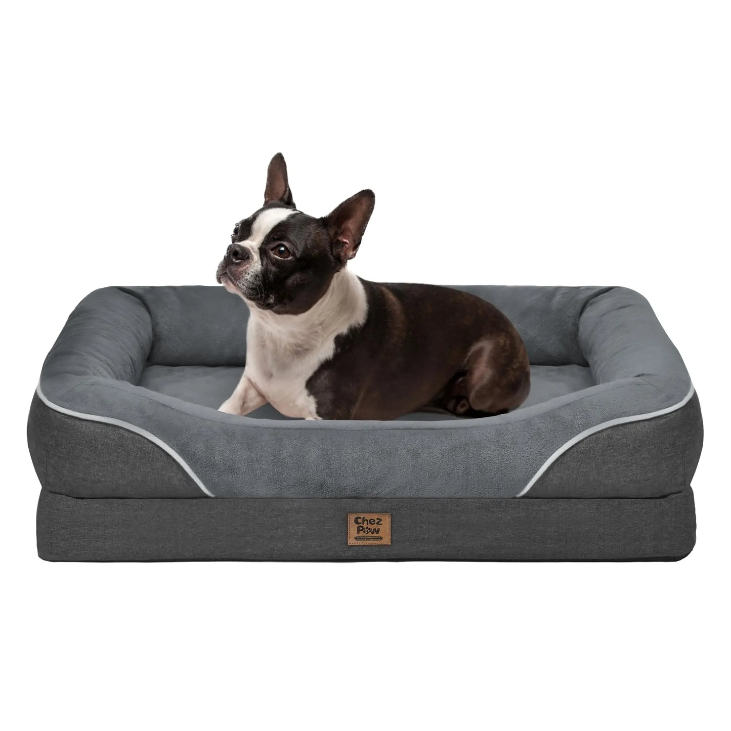 Washable Orthopedic Large Dog Bed - Dog Beds Large Sized Dog with Removable Cover Waterproof Orthopedic Pet Dog Bed for Extra Large Dog XL Dog Beds with Bolster