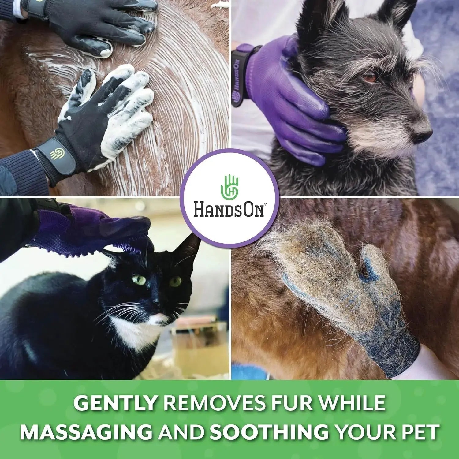 H Handson'S Pet Grooming Gloves - Award Winning!
