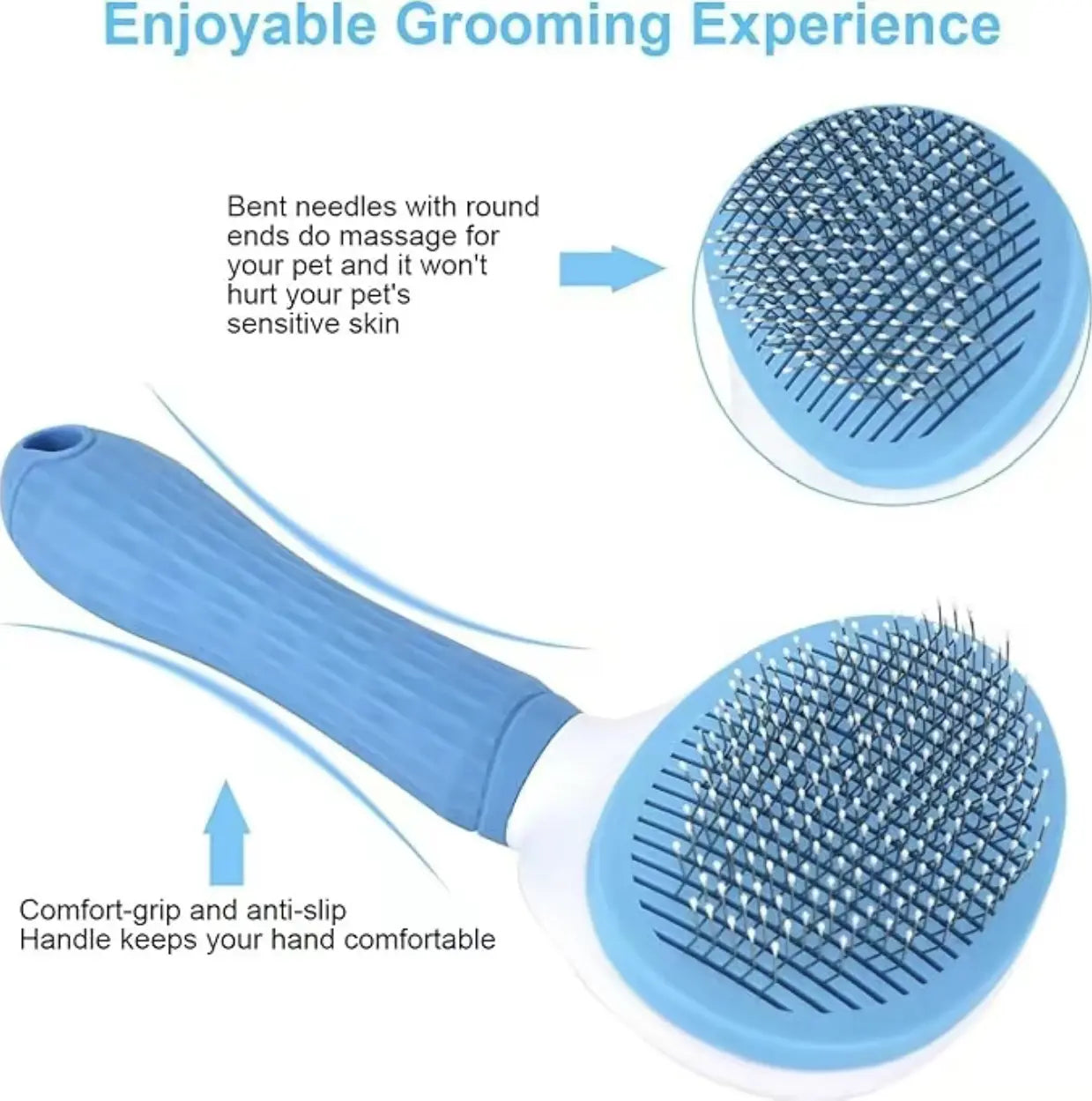 Pet Hair Removal Tool Set- 2 Pet Hair Removal Combs Suitable for Dogs and Cats Grooming, Get It Free 1 Electrostatic Pet Hair Removal Glove - Ideal for Removing Pet Hair from Sofas, Carpets and Car Seats Shedding Brush